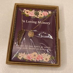In Loving Memory Letter G Charm Necklace